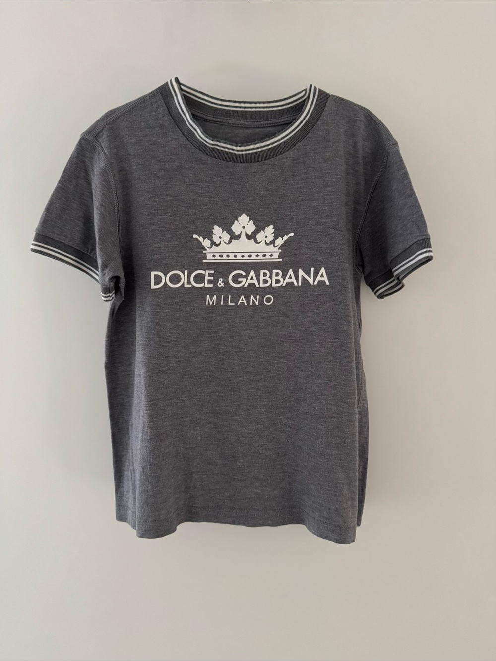 Dolce & Gabbana Kids Gray Logo Tee